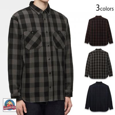 RbgcCubN`FbNVc/BLOCK CHECK L/S SHIRTYW[Y