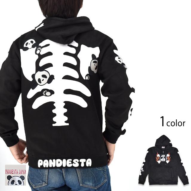 パンダボーンフルジップパーカー PANDIESTA JAPAN 595854 パンディ