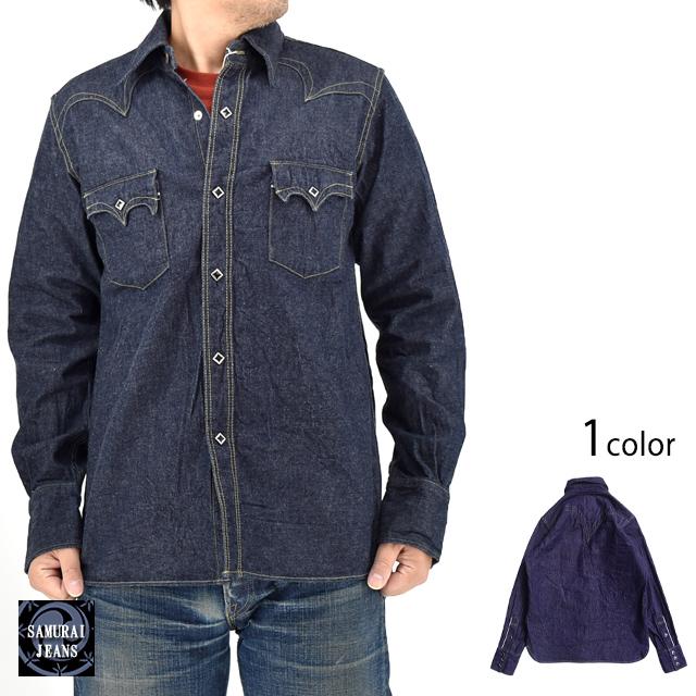 【美品】サムライジーンズ カモメステッチ ウエスタン デニムシャツ 48197_1_expand.jpg