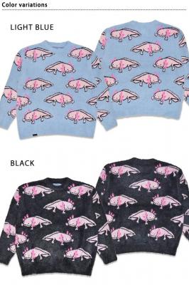 ウーパールーパー シャギーMIXジャガードニットBIGセーター◆go slow caravan