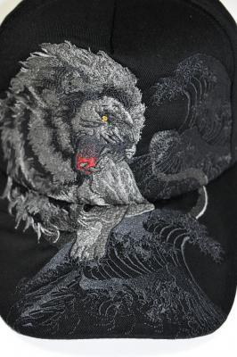 和柄刺繍ツイルキャップ◆絡繰魂