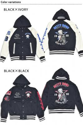 BETTY×ネバーマインド ボンディングスタジャン◆NEVER MIND