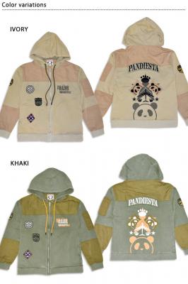 エアフォースパンダ切替フルジップパーカー◆PANDIESTA JAPAN