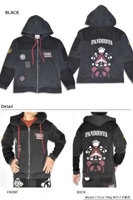 エアフォースパンダ切替フルジップパーカー◆PANDIESTA JAPAN