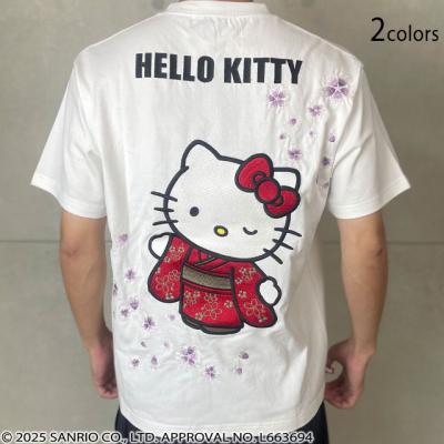 Hello Kitty×絡繰魂コラボ SAKURA半袖Tシャツ◆絡繰魂