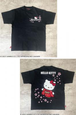 Hello Kitty×絡繰魂コラボ SAKURA半袖Tシャツ◆絡繰魂