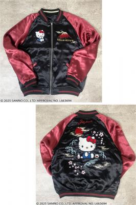 Hello Kitty×絡繰魂コラボ NIPPON RETROリバーシブルスカジャン◆絡繰魂