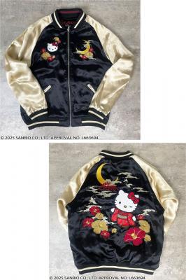Hello Kitty×絡繰魂コラボ NIPPON RETROリバーシブルスカジャン◆絡繰魂
