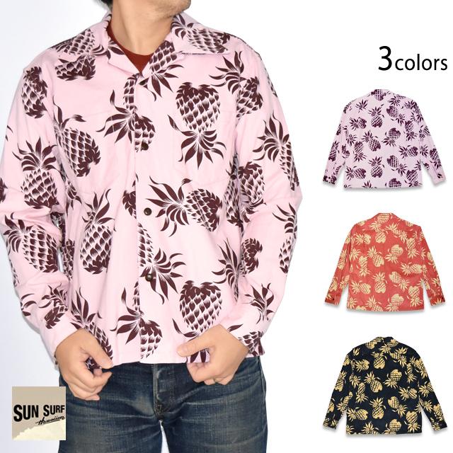 DUKE'S PINEAPPLE」コーデュロイ長袖オープンシャツ SUN SURF SS29580