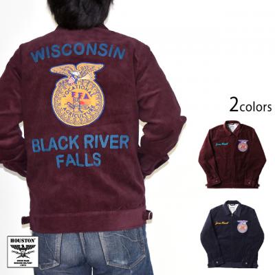 コーデュロイ刺繍ジャケット「FFA」◆HOUSTON