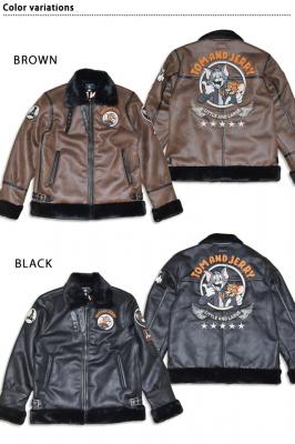 TOM&JERRY×ネバーマインド 裏ファーボンディングB-3フライトジャケット◆NEVER MIND