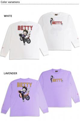 LBK×BETTY ぶっちぎりセクシーヤンキーBETTYロングTシャツ◆ロウブロウナックル