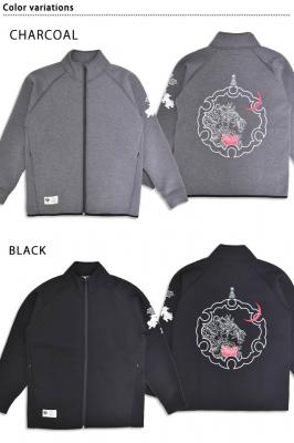 獅子牡丹のポンチブルゾン◆喜人