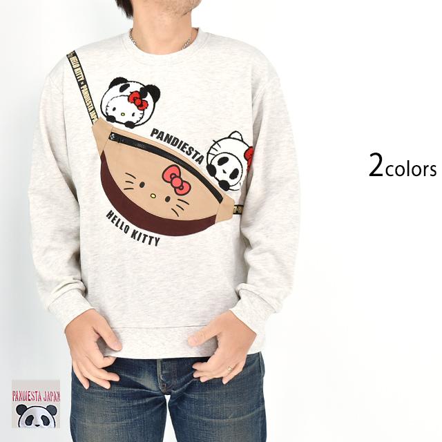 【KITTY】 Hello Kitty×Pandiesta BAG風ポケット付き仲良しスウェット◇PANDIESTA