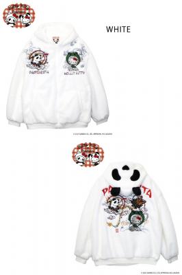 Hello Kitty×Pandiesta 風神キティと雷神パンダフェイクファーパーカー◆PANDIESTA JAPAN