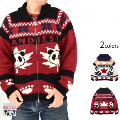 カナダパンダローゲージカウチンジャケット◆PANDIESTA JAPAN