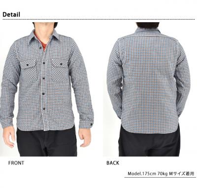 チーズインディゴヘビーネルシャツ◆サムライジーンズ