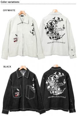 黒菟華不思議の国ジップジャケット◆LIN