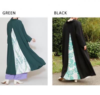 四季の春風八掛新ワンピース◆カヤ/レディース