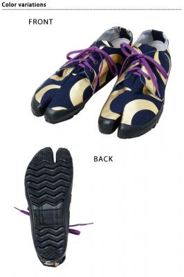 金の月夜 紐地下足袋◆カヤ