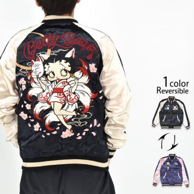 BETTY×ネバーマインド リバーシブルスカジャン◆NEVER MIND