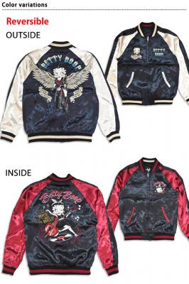 BETTY×ネバーマインド リバーシブルスカジャン◆NEVER MIND