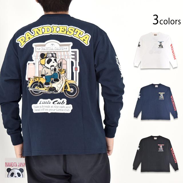 HONDA×PANDIESTA Little Cub カフェブレイクロングTシャツ PANDIESTA