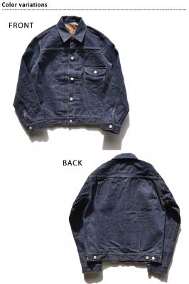 18oz藍+サムライコットンセルビッチ デニムジャケット◆サムライジーンズ