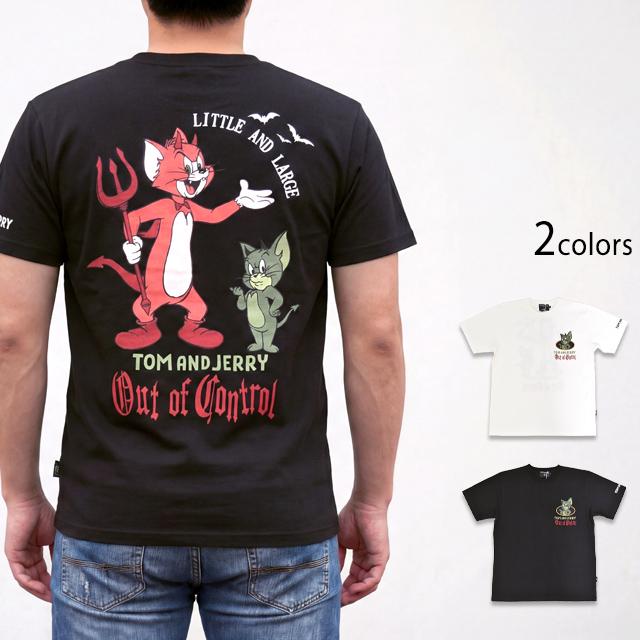 TOM＆JERRY×ネバーマインド 天竺半袖Tシャツ NEVER MIND TJN-2604 トム
