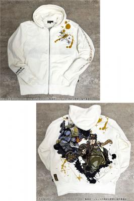 絡繰魂×ジョジョの奇妙な冒険コラボ 空条承太郎ジップパーカー◆絡繰魂