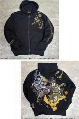 絡繰魂×ジョジョの奇妙な冒険コラボ 空条承太郎ジップパーカー◆絡繰魂