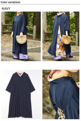 花便り八掛ワンピース◆カヤ/レディース