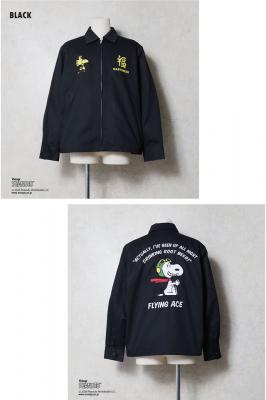HOUSTON�~PEANUTS EMB VIETNAM JACKET�yFLYING ACE�z��HOUSTON