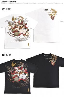 粋 猫又半袖Tシャツ◆絡繰魂