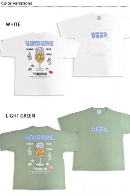 ブロックビール半袖Tシャツ◆YOIDORE