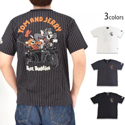 TOM&JERRY×ネバーマインド 天竺半袖Tシャツ◆NEVER MIND