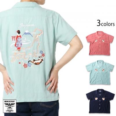 半袖スカシャツ「JAPAN」◆HOUSTON/レディース