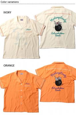 半袖ボウリングシャツ「CAT」◆HOUSTON/レディース