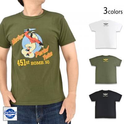 半袖Tシャツ「451st.BOMB.SQ.」◆BUZZ RICKSON'S