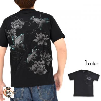 漆 金魚半袖Tシャツ◆絡繰魂