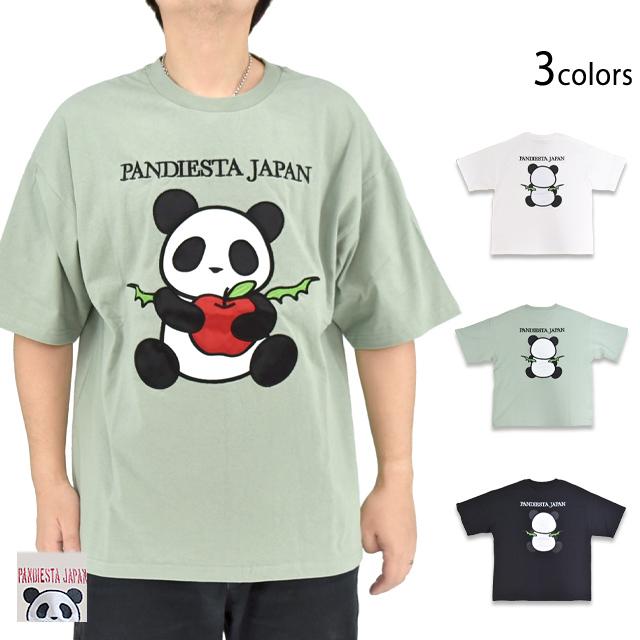 りんご大好きパンダさん半袖Tシャツ PANDIESTA JAPAN 526104 パンディ