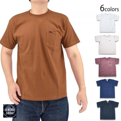 ヘビーウェイトポケット半袖Tシャツ◆サムライジーンズ