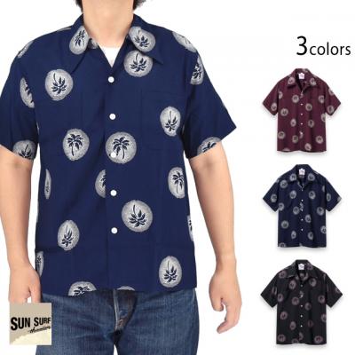 DUKE KAHANAMOKU SPECIAL EDITION レーヨンアロハシャツ「WONDROUS PALM TREE」◆SUN SURF