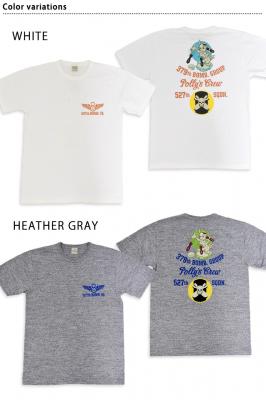 スラブヤーン半袖Tシャツ「527th BOMB SQ.」◆BUZZ RICKSON'S