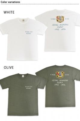 スラブヤーン半袖Tシャツ「VMA-223」◆BUZZ RICKSON'S