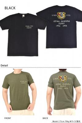 スラブヤーン半袖Tシャツ「VMA-223」◆BUZZ RICKSON'S