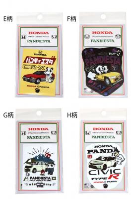 HONDA×PANDIESTA ダイカットビニールステッカーSET『四輪』◆PANDIESTA JAPAN