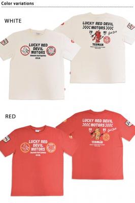 半袖Tシャツ「ラッキーレッドデビルモータース」◆TEDMAN/テッドマン
