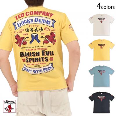 半袖Tシャツ「LUCKY DENIM」◆TEDMAN/テッドマン