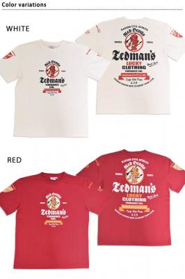 半袖Tシャツ「レトロラベル風」◆TEDMAN/テッドマン